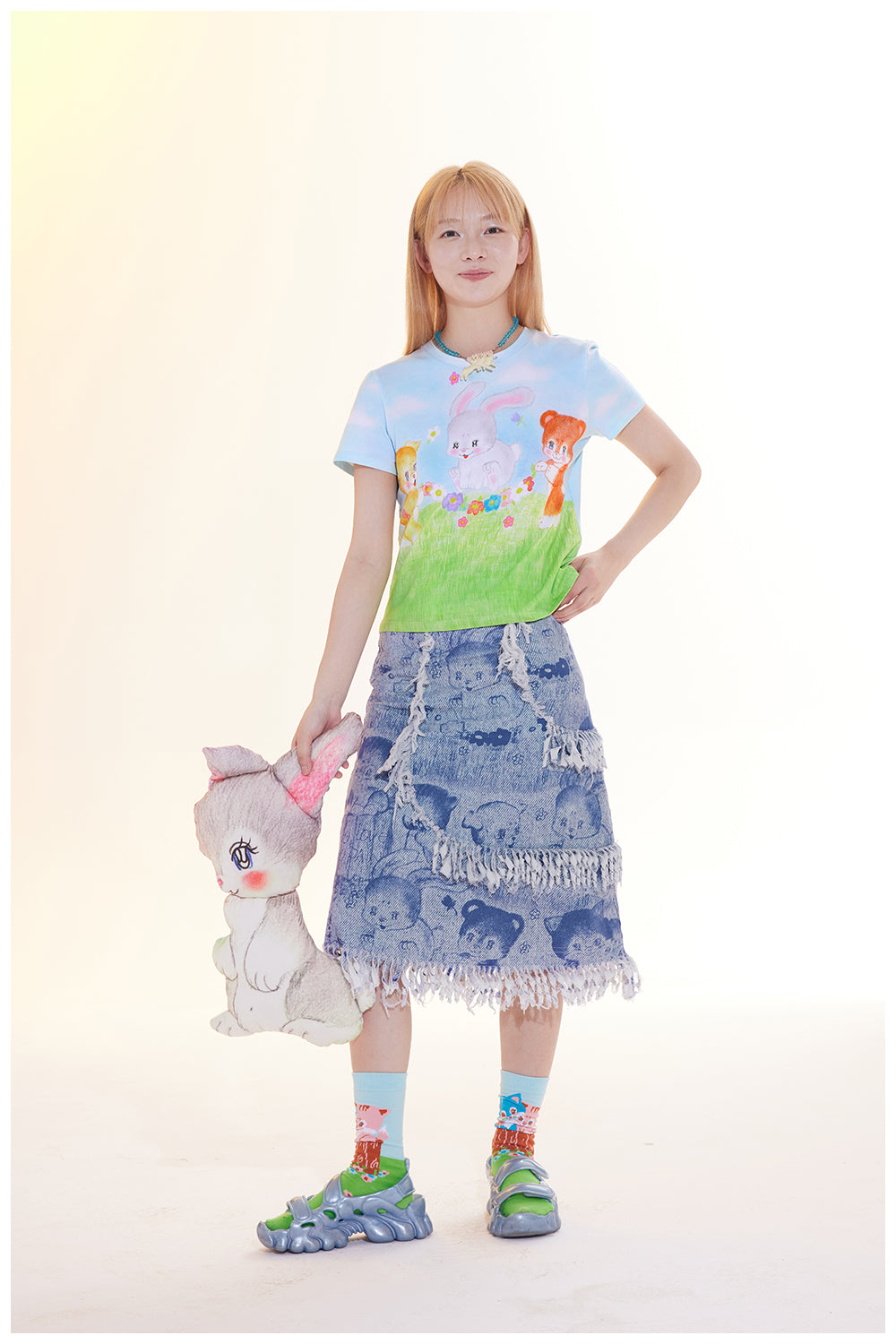 Harajuku T-Shirt Cute T-Shirt Animal Print T-Shirt Y2K T-Shirt shirt tntntutu