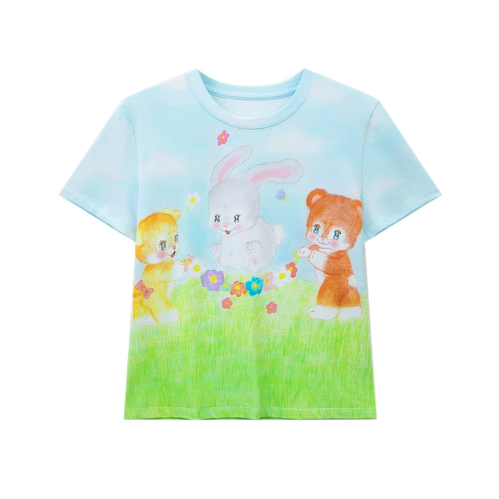 Harajuku T-Shirt Cute T-Shirt Animal Print T-Shirt Y2K T-Shirt shirt tntntutu