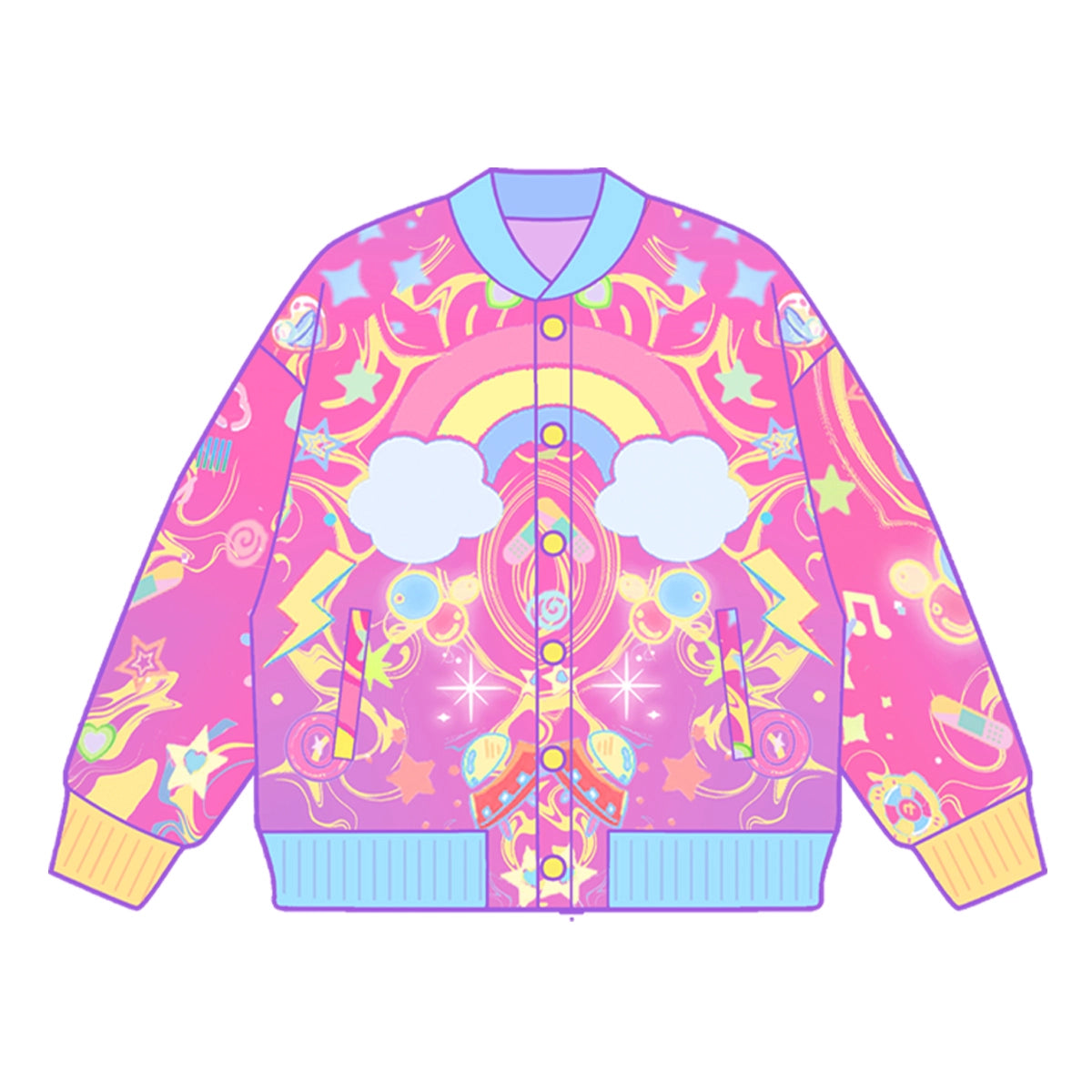 Dream Bubble Decora Fleece Jacket jacket Dream Bubble