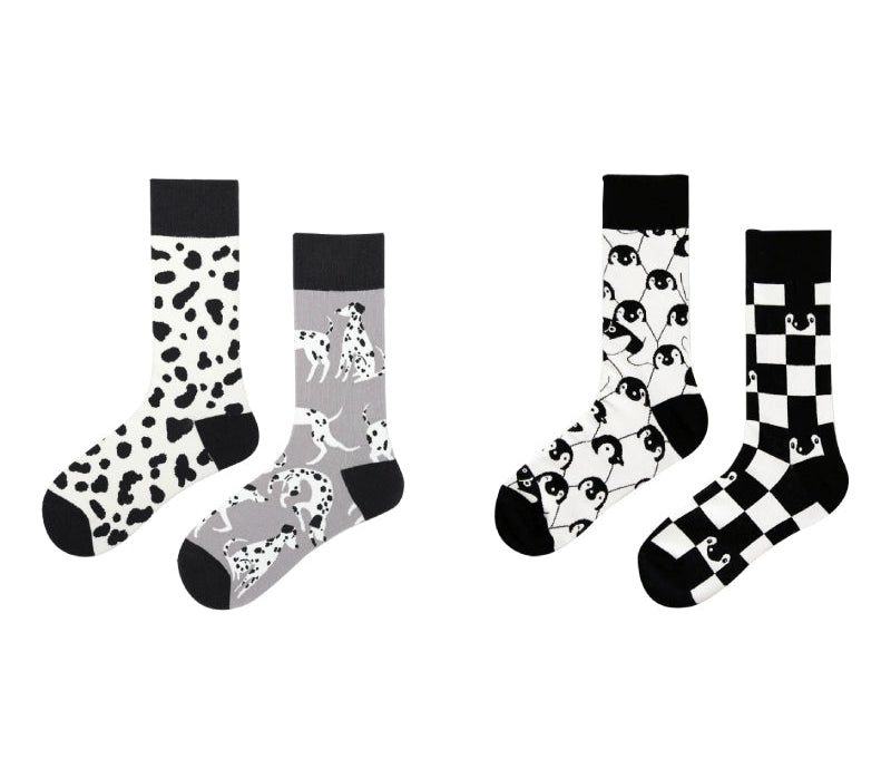 Decora Kei Mismatched Socks Polar Animal sock GXCM