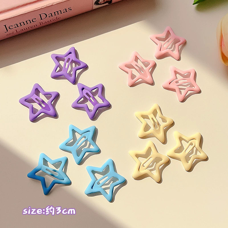 Decora Hair Clips Colorful Star Hair Accessories Bang Hair Clips hair clip Land Decora