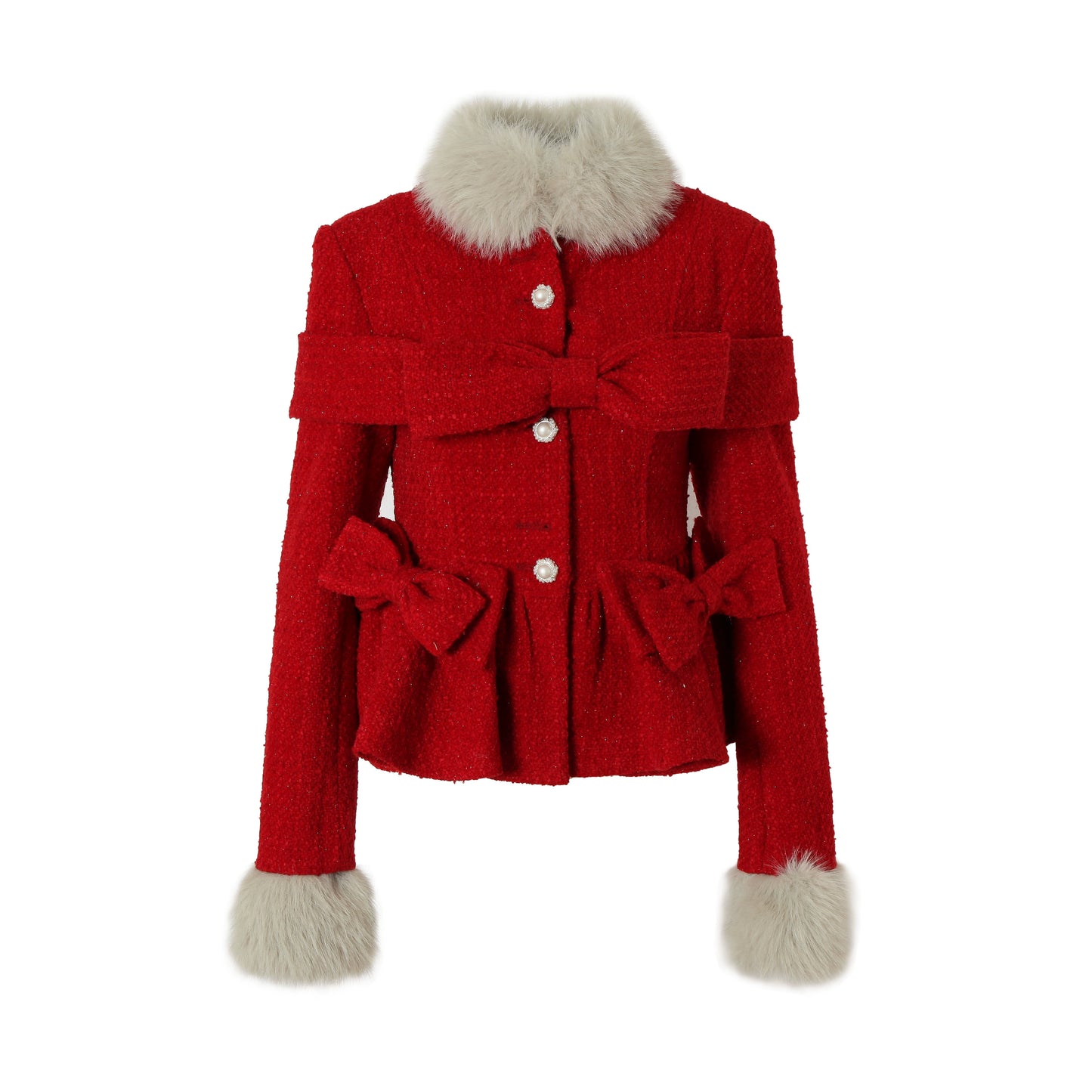 YZZI HE Fancy Red Coat Skirt Suit dress YZZI HE