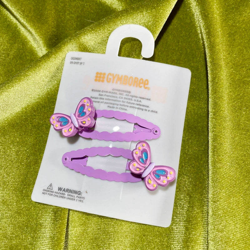 StrangeLab Cute Hair Clip | Candy Color Butterfly Clip | BB Bangs Clip hair clip strangelab B