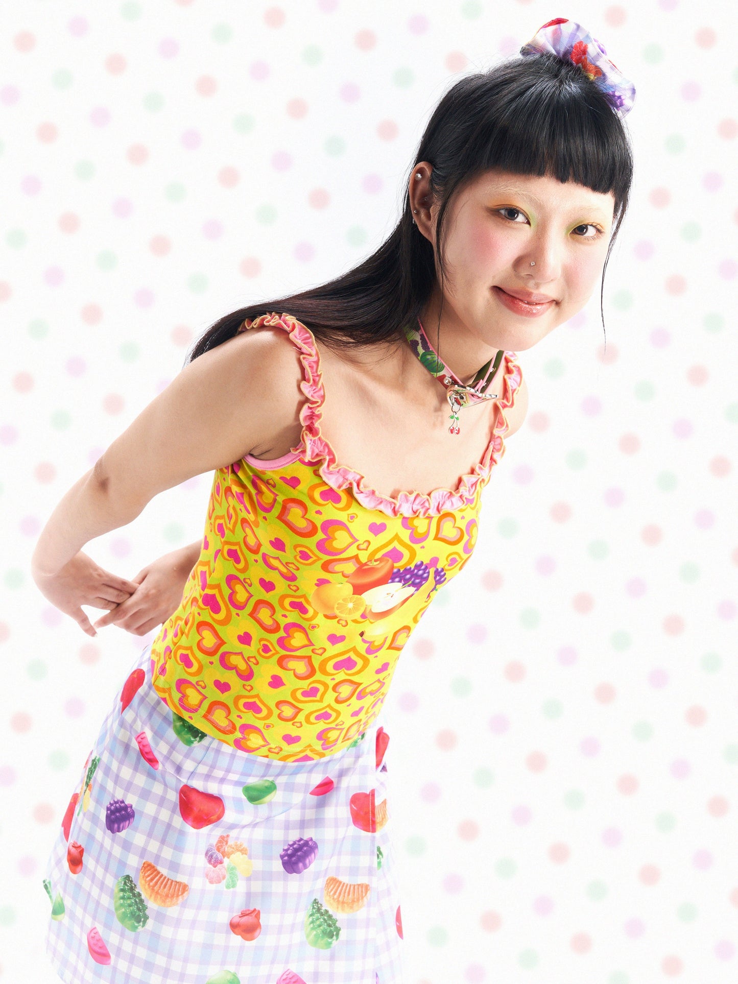 Harajuku Choker Fruits Printed Choker Accessory necklace Fruits