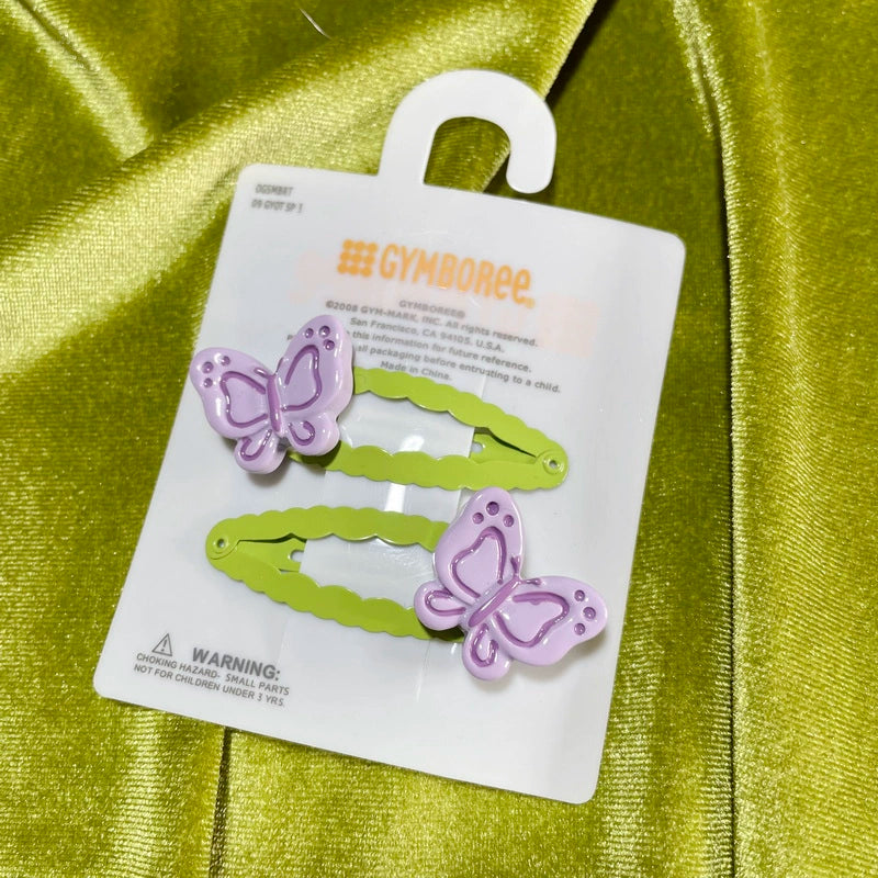 StrangeLab Cute Hair Clip | Candy Color Butterfly Clip | BB Bangs Clip hair clip strangelab A
