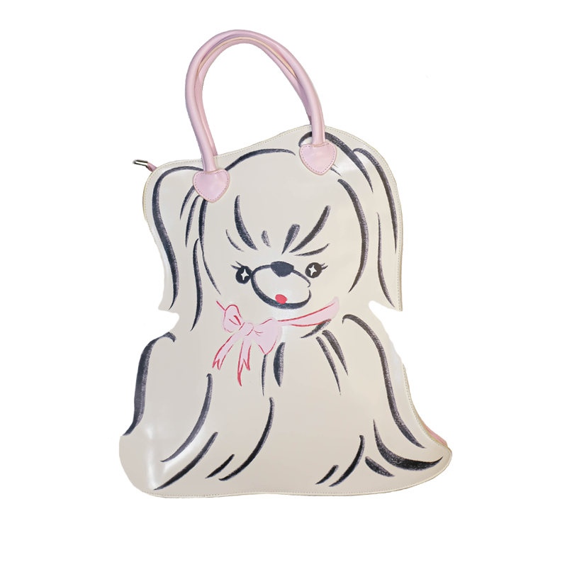 Meugler Cute Puppy Original Print Handbag & Shoulder Tote Bag Harajuku Style bag Meugler