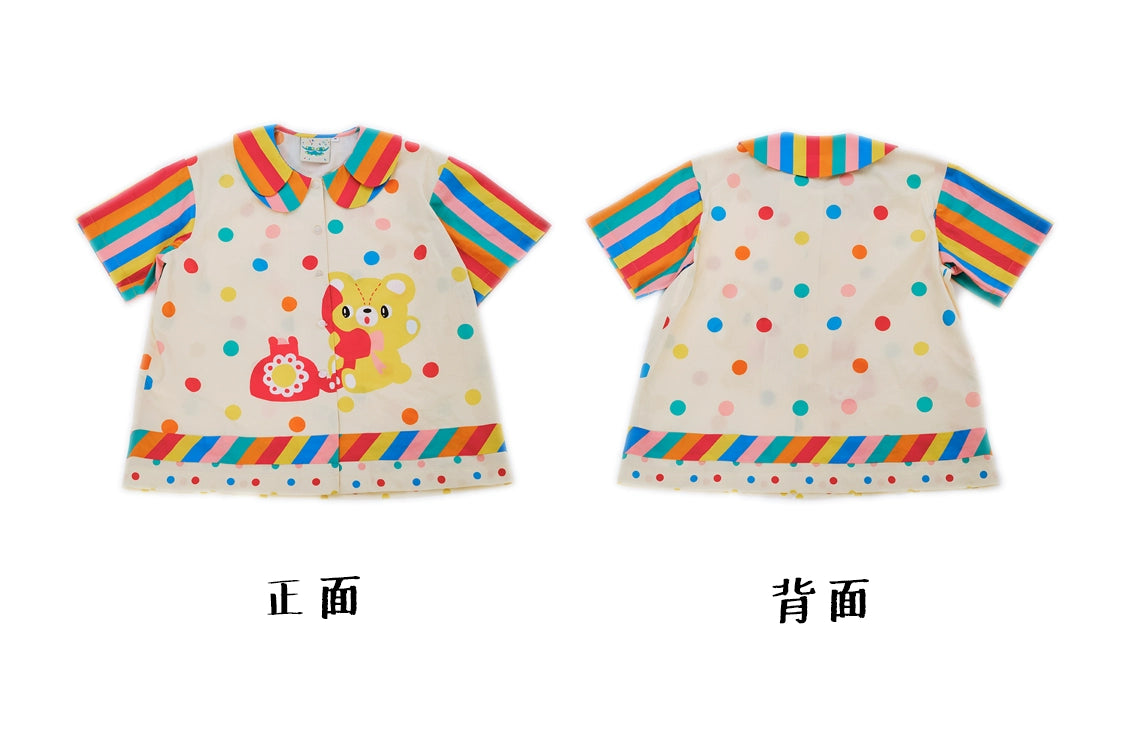 Harajuku Blouse Rainbow Print Blouse Decora Fashion Blouse blouse Nikkou home