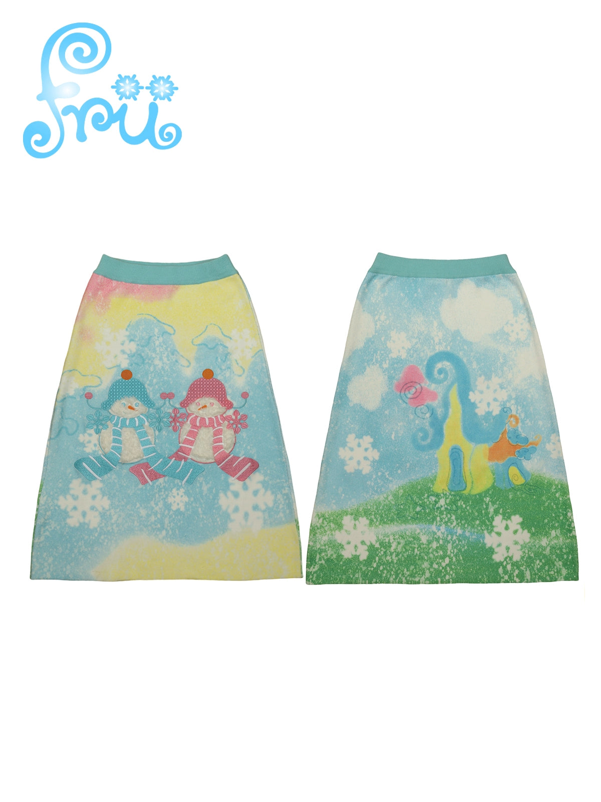 frufru Decora Winter Snowman Skirt skirt frufru