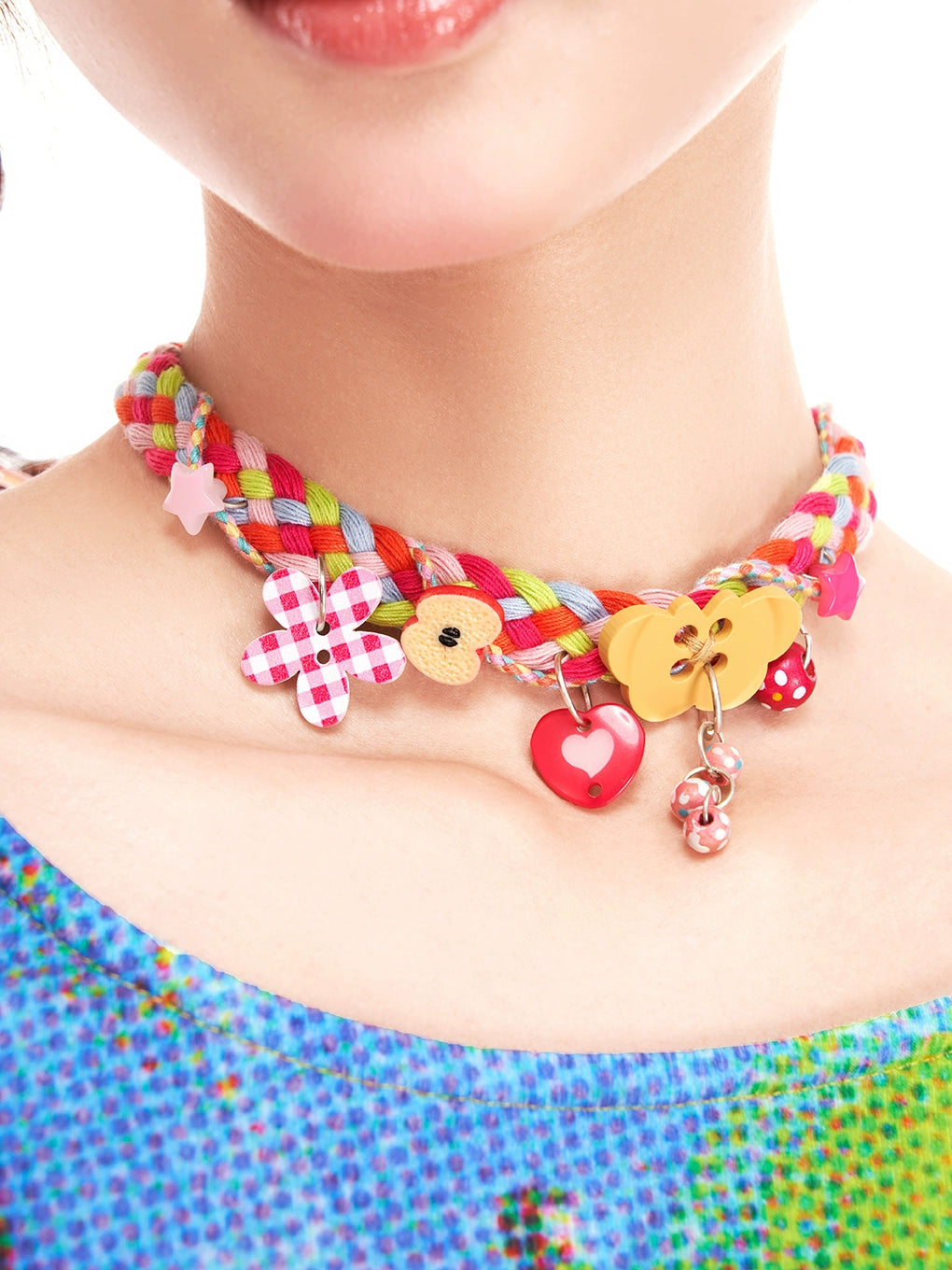 Harajuku Necklace Fruits Apple Butterfly Choker necklace Fruits