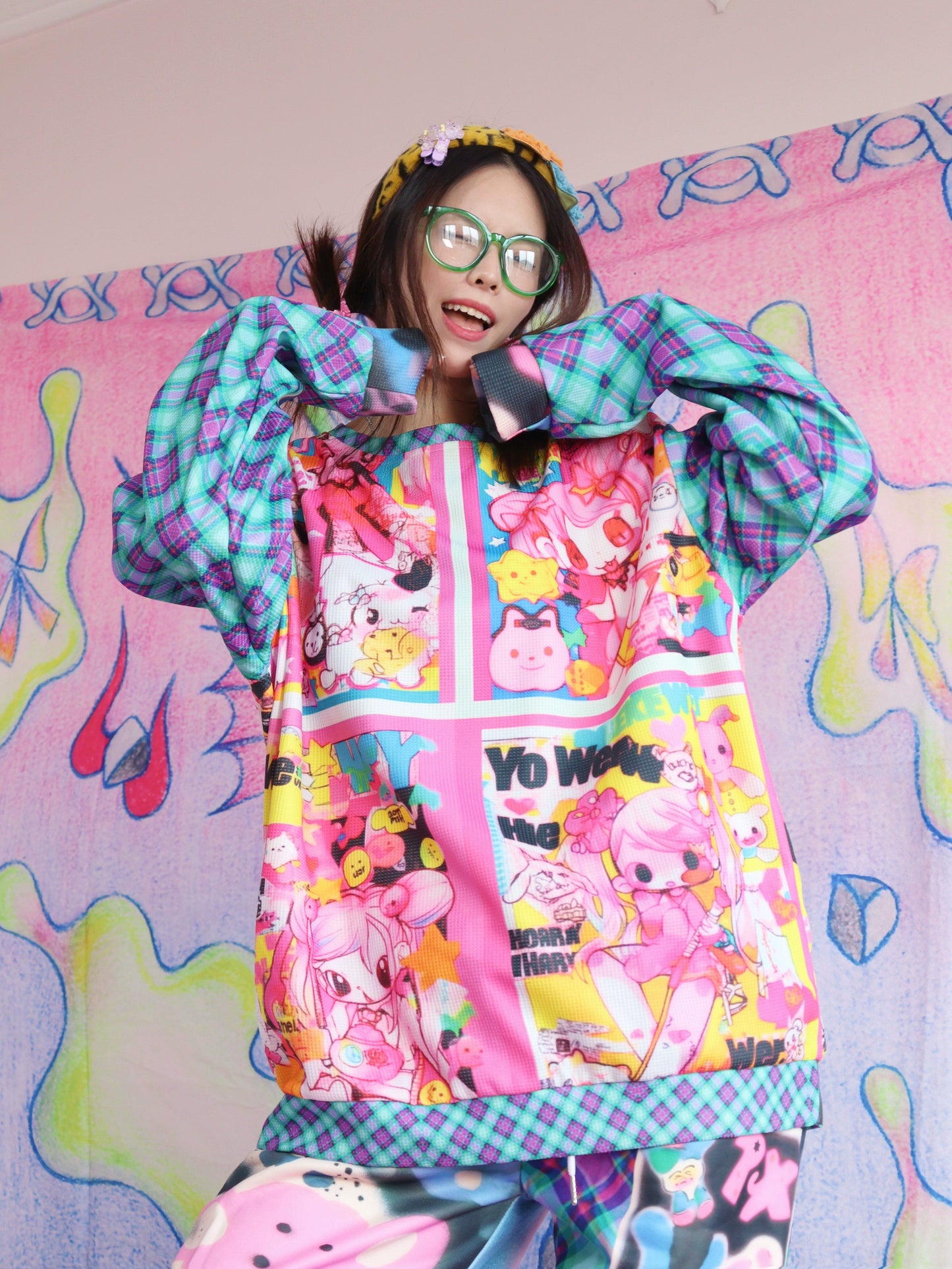 Leerroo Harajuku Sweatshirt Cartoon Decora Sweatshirt Streetwear sweater Leerroo