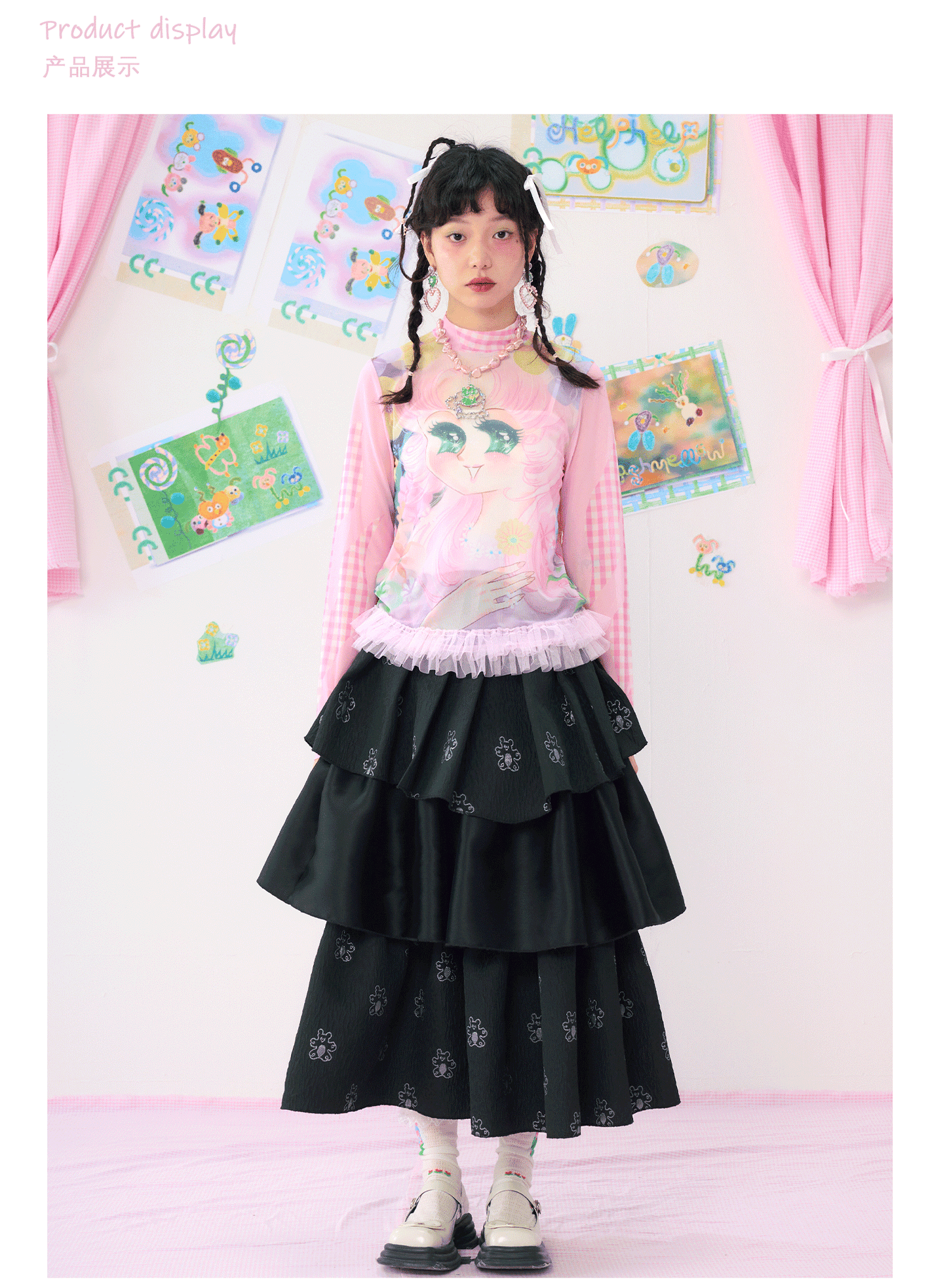 Harajuku Shirt Pink Mesh Shirt Lightweight Shirt Breathable Shirt UV Protection Shirt shirt HELPHELP