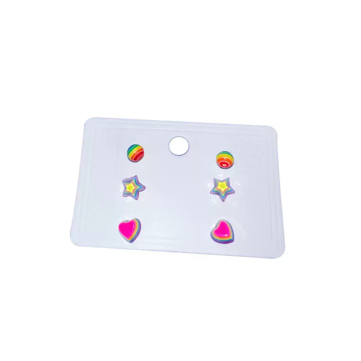 Harajuku Rainbow Candy Earrings Set – Acrylic & Plated Steel Studs earrings strangelab