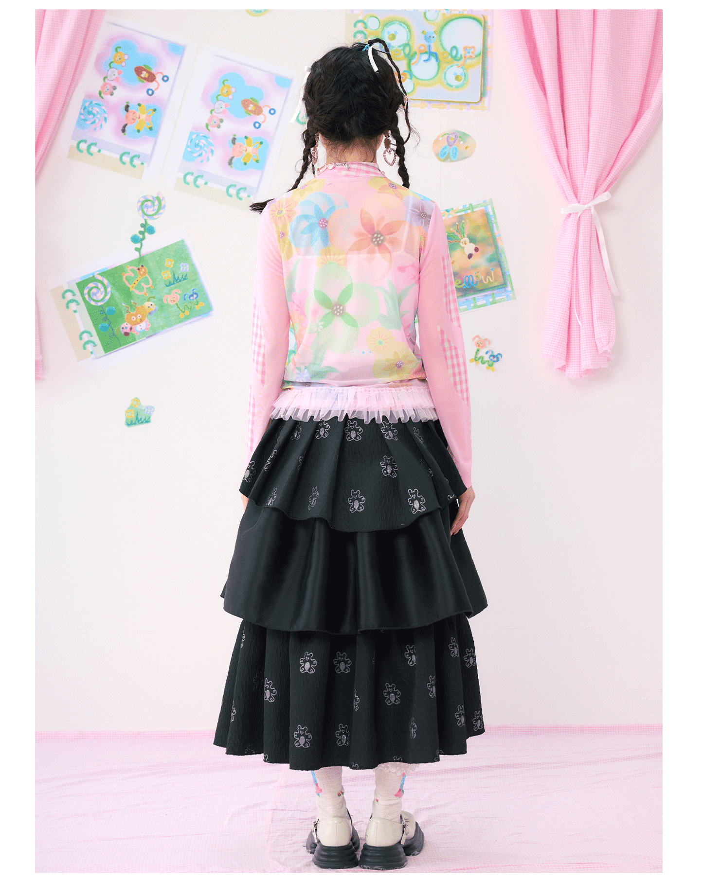 Harajuku Shirt Pink Mesh Shirt Lightweight Shirt Breathable Shirt UV Protection Shirt shirt HELPHELP