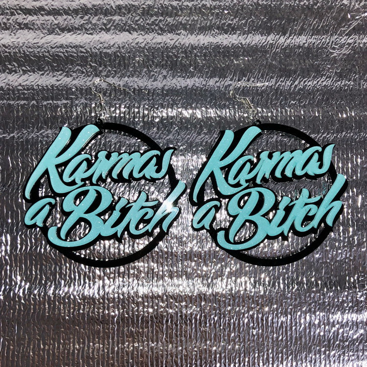 Strangelab Bad Mood Acrylic Earrings | Bold Hip-Hop Letter Earrings for a Flashy Look earrings strangelab