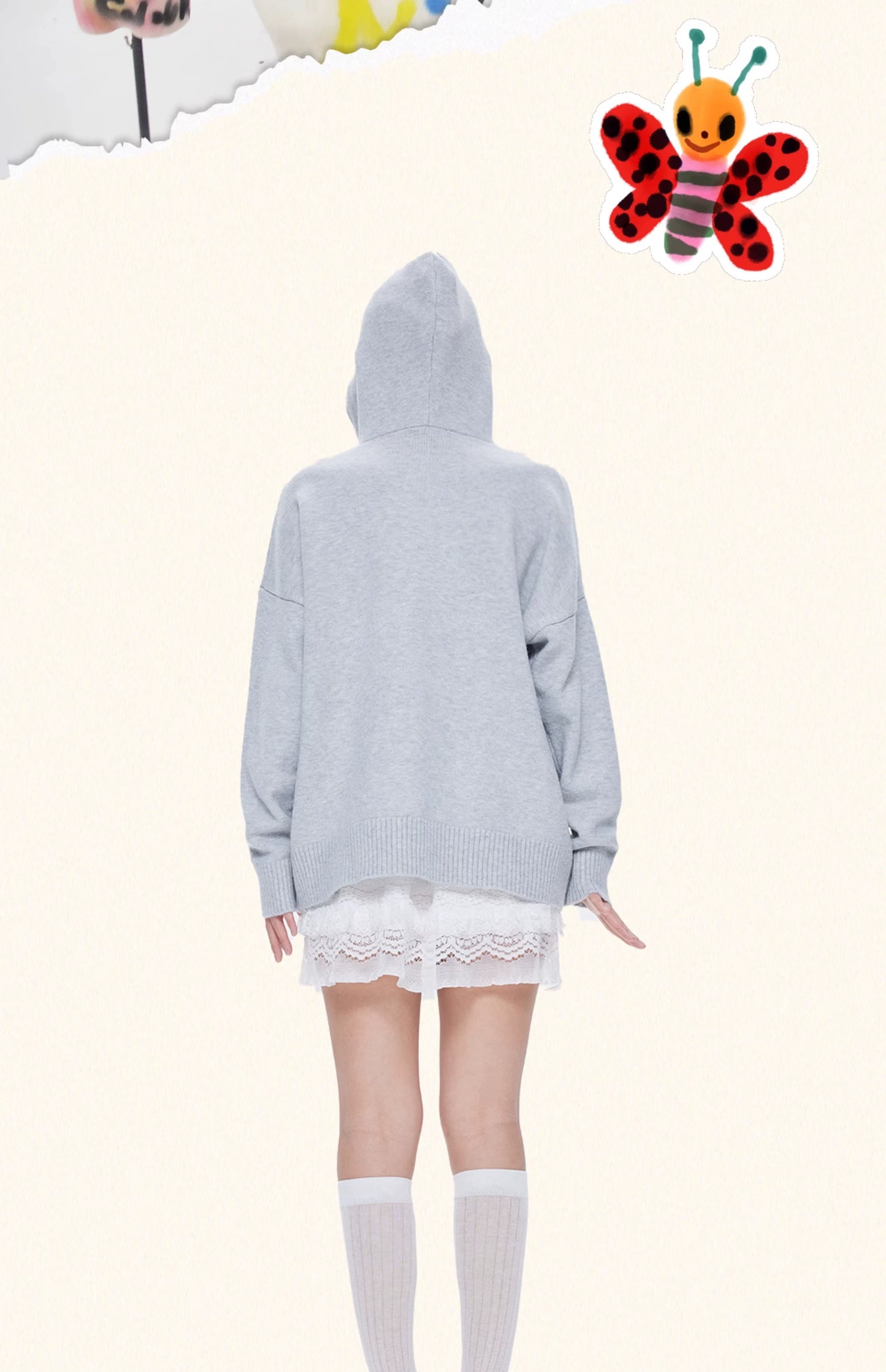 Iscreamcolour Sheep Loose Hoodie Girly Fashion hoodie iscreamcolour