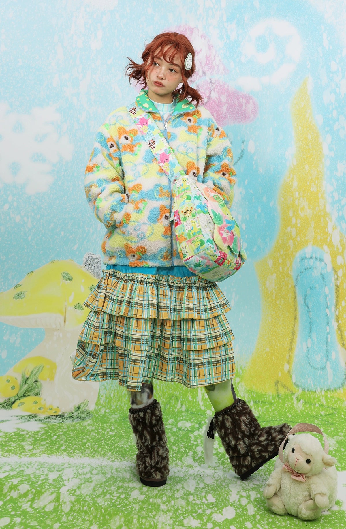 frufru Decora House Plaid Skirt skirt frufru
