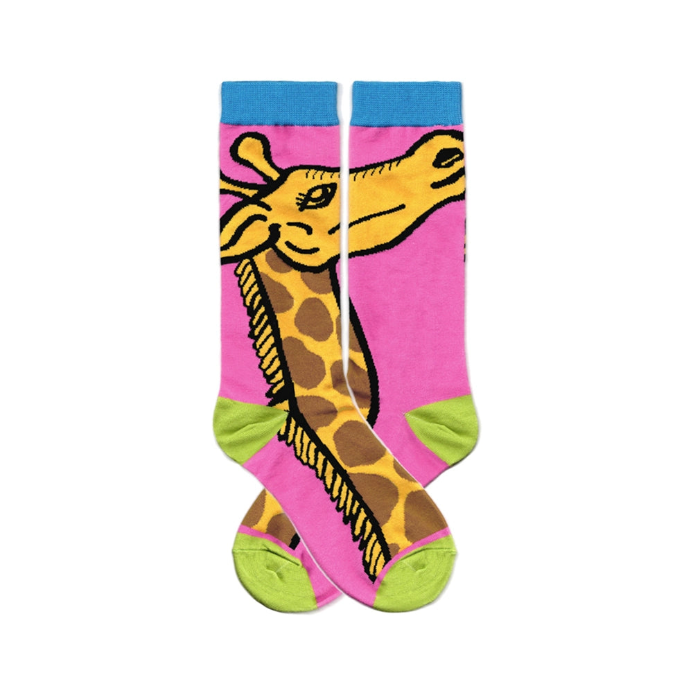 Harajuku Socks Kidcore Pink Giraffe Socks Middle Length Cute Socks sock tntntutu