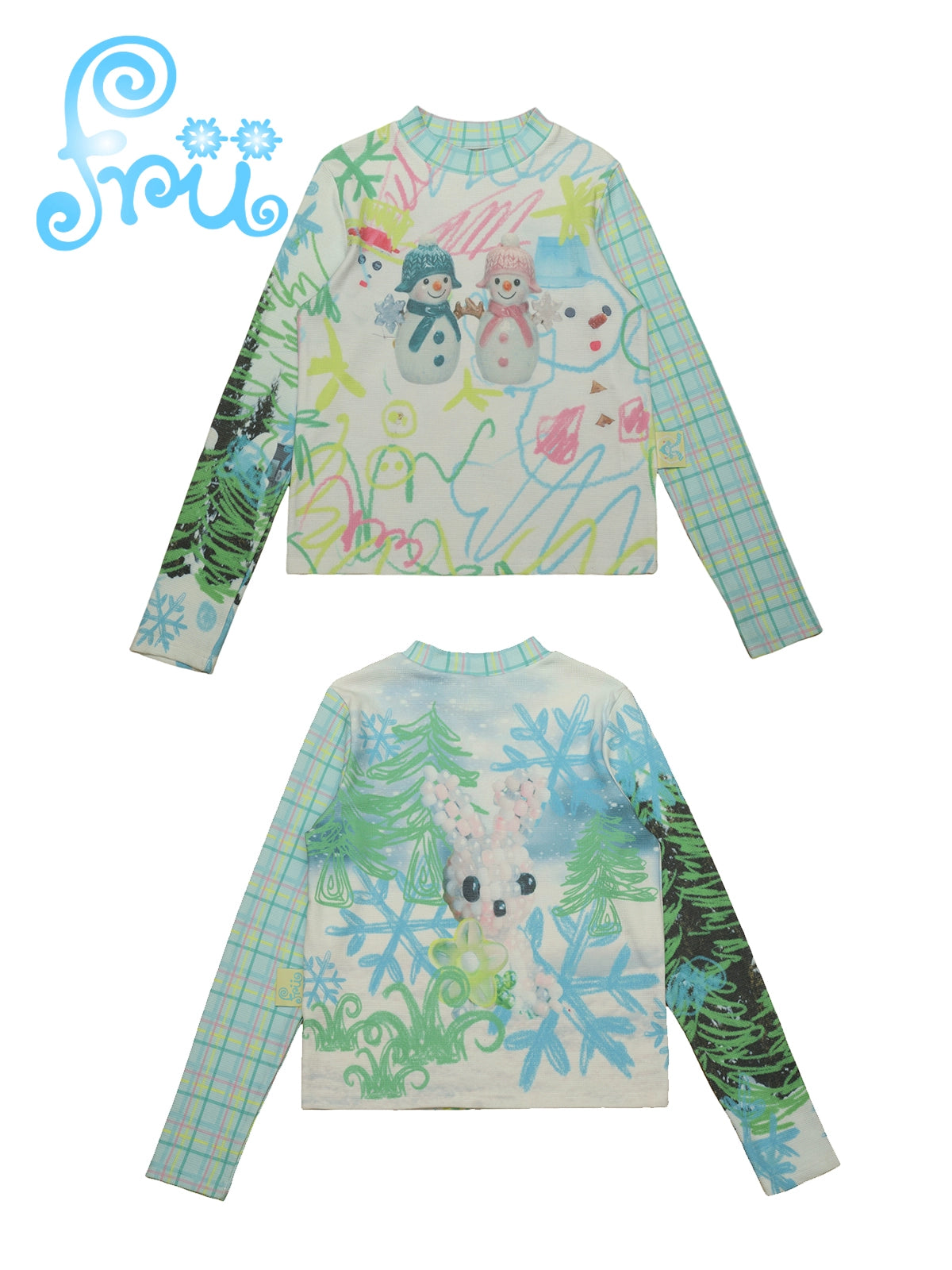 frufru Decora Winter Snowman Sweatshirt shirt frufru