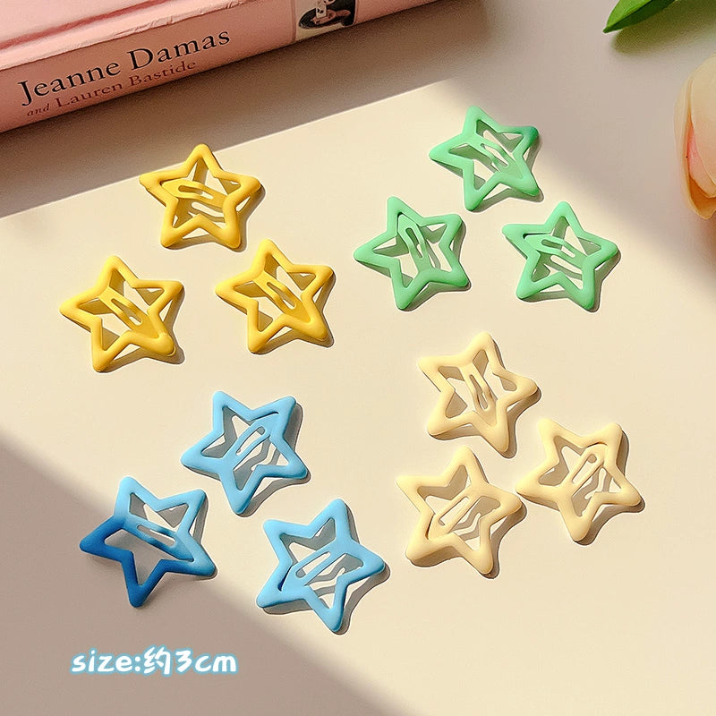 Decora Hair Clips Colorful Star Hair Accessories Bang Hair Clips hair clip Land Decora