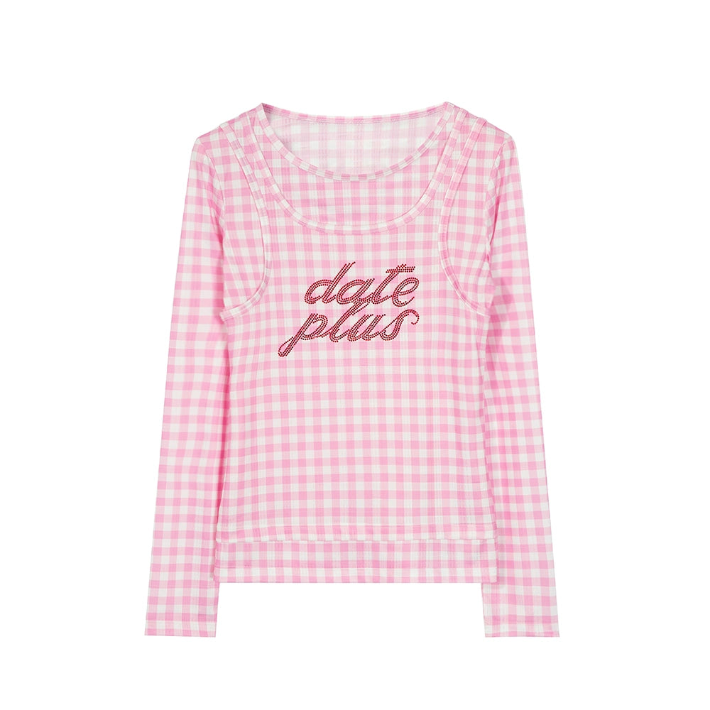 Harajuku Undershirt Purple Pink Long Sleeve Undershirt Sheer Mesh Undershirt shirt tntntutu Pink S