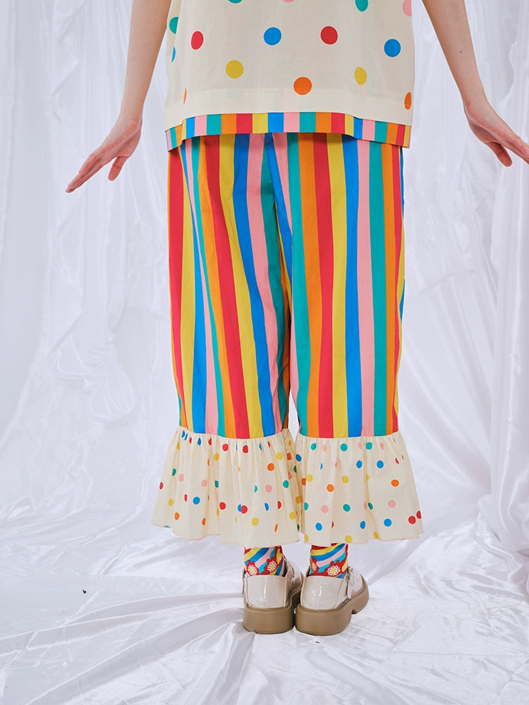 Harajuku Pants Lovely Rainbow Pants Decora Fashion Pants pants Nikkou home