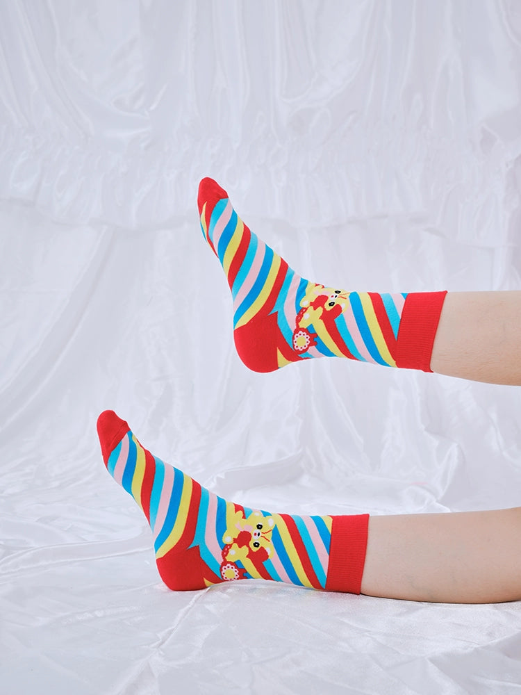 Harajuku Socks Rainbow Socks Decora Fashion Socks sock Nikkou home