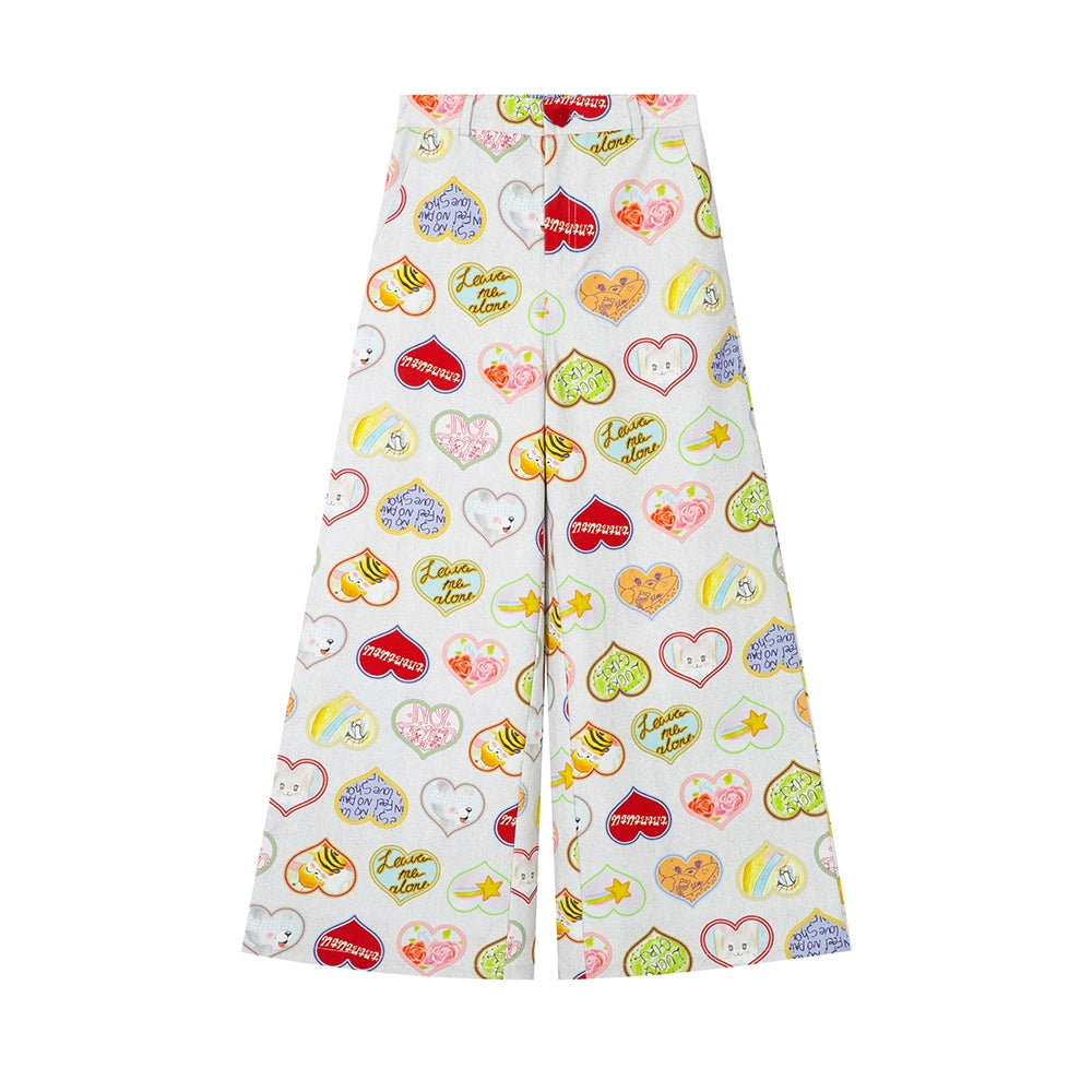 Harajuku Pants Decora Fashion Pants Love Heart Pants pants tntntutu