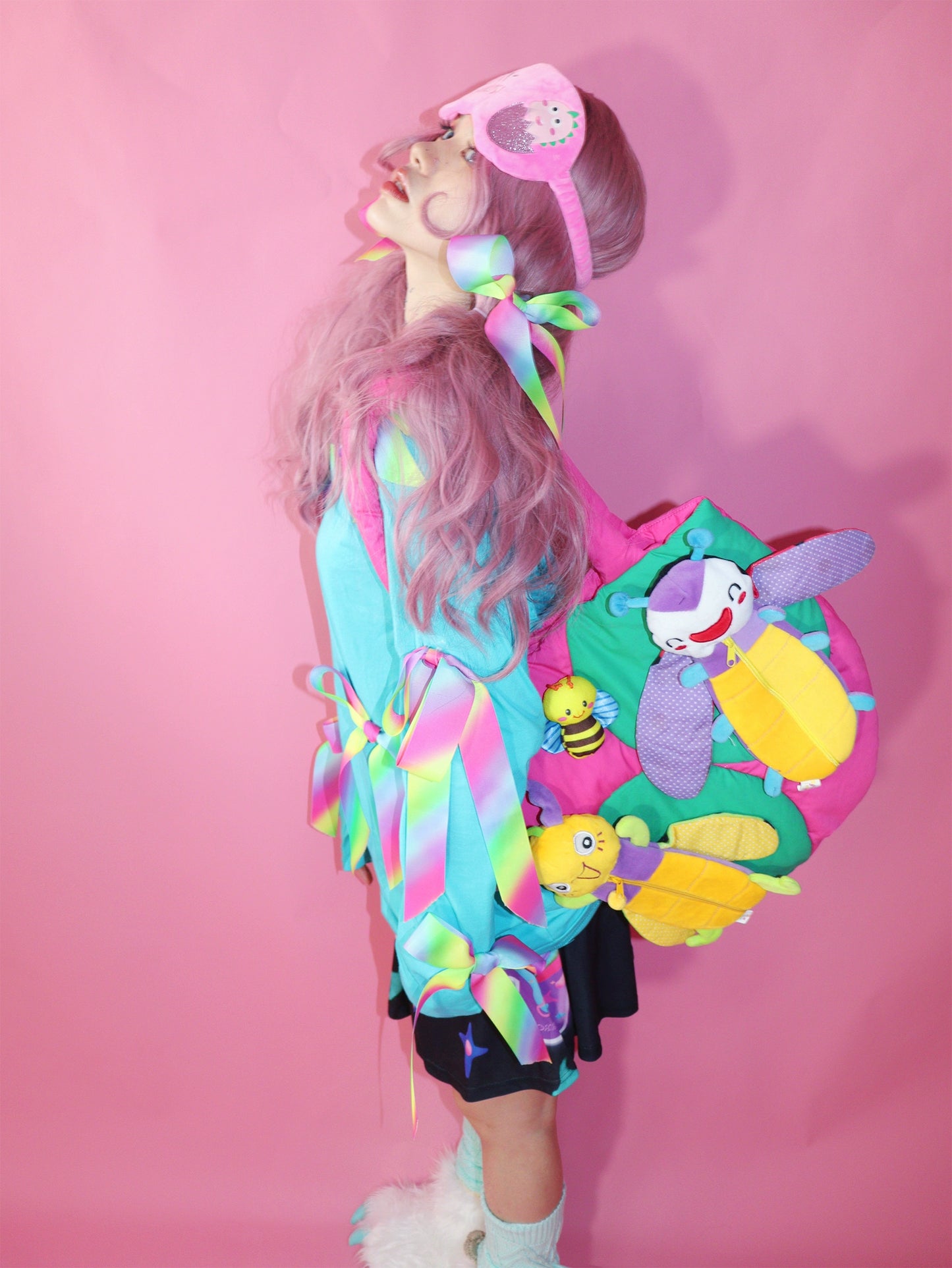 Leerroo Decora Kei Bag Contrast Color Shoulder Bag Bee Party Bag bag Leerroo