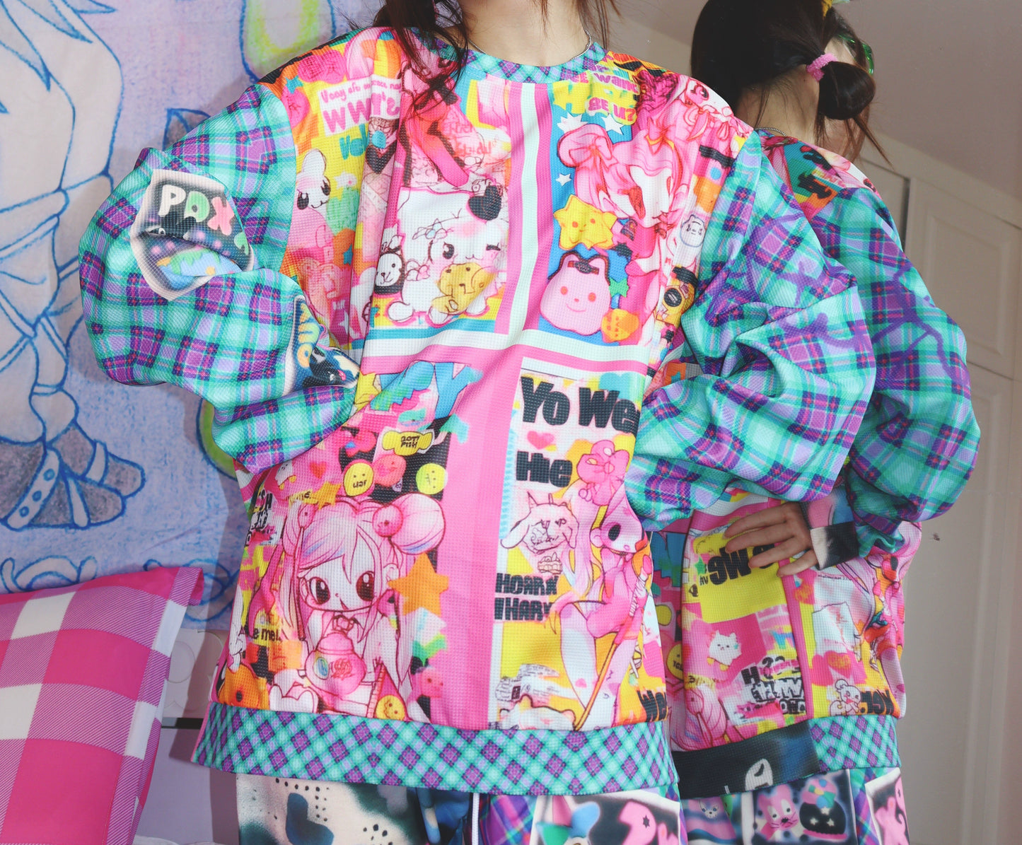 Leerroo Harajuku Sweatshirt Cartoon Decora Sweatshirt Streetwear sweater Leerroo