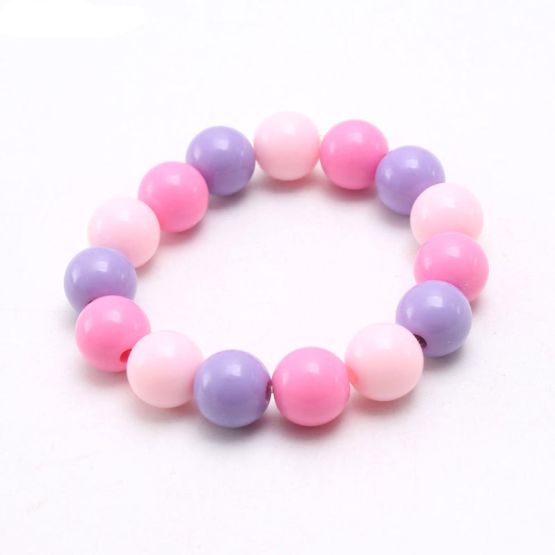 SamKIKl - Kawaii Decora Jelly Beaded Bracelet in Macaron Pastel 10mm Beads bracelet SamKIKl 1