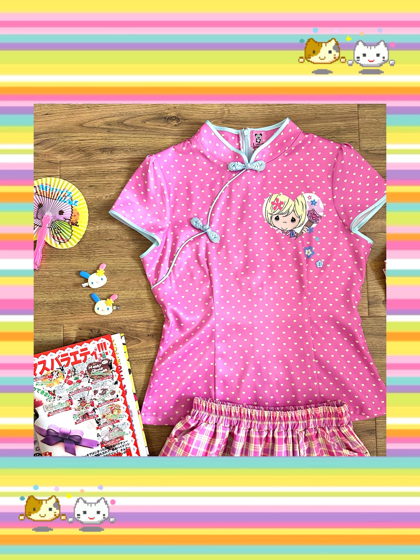 Bodytalk - Pink Qipao Style Tee shirt bodytalk