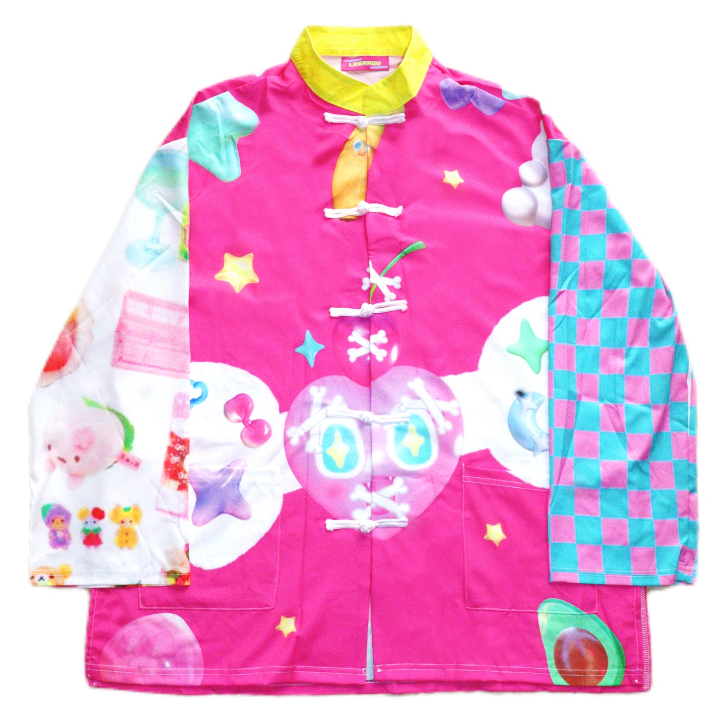 LEERROO Chinese Style Shirt | Colorful Tang-Inspired Top with Frog Buttons shirt Leerroo