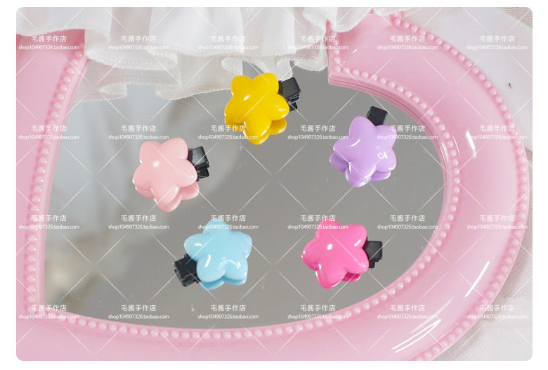 MaoJiang Kawaii Star & Music Note Hair Clips | Cute Harajuku Bang Pins hair clip maojiang 1 set of star hair clips (5pcs included)