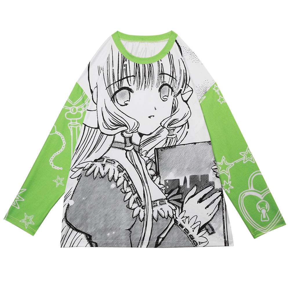 NIHONKIDS - Harajuku Anime Girl Long Sleeve Tee pullover NIHON KIDS
