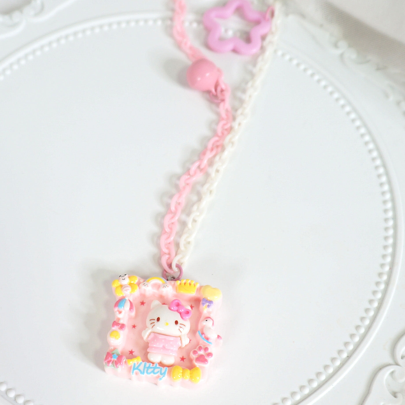 MaoJiang - Decora Kei Long Necklace Resin Pendant Cute Accessory necklace maojiang Hello Kitty