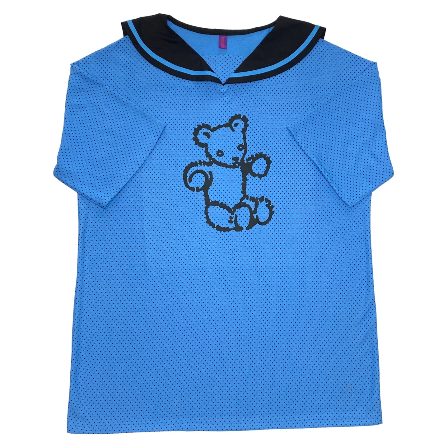 BunnyBunnyGun - Oversize T Dress Blue Polka Dot Sailor Collar dress bunnybunnygun