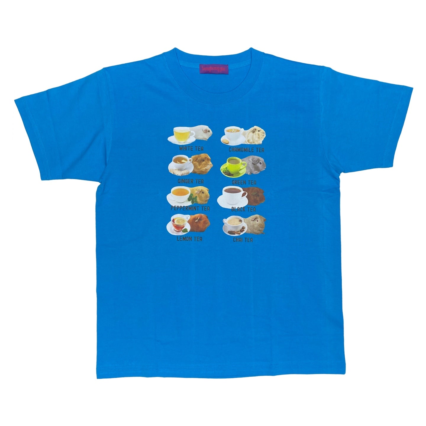 Decora Kei Cotton Tee – Loose Fit Blue tshirt bunnybunnygun