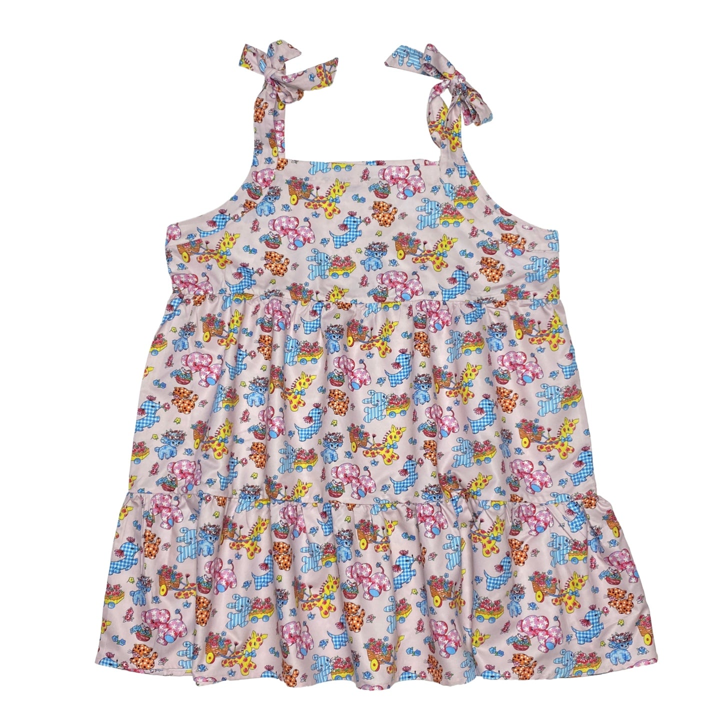 Kawaii Animal Print Dress – Tie Detail dress bunnybunnygun
