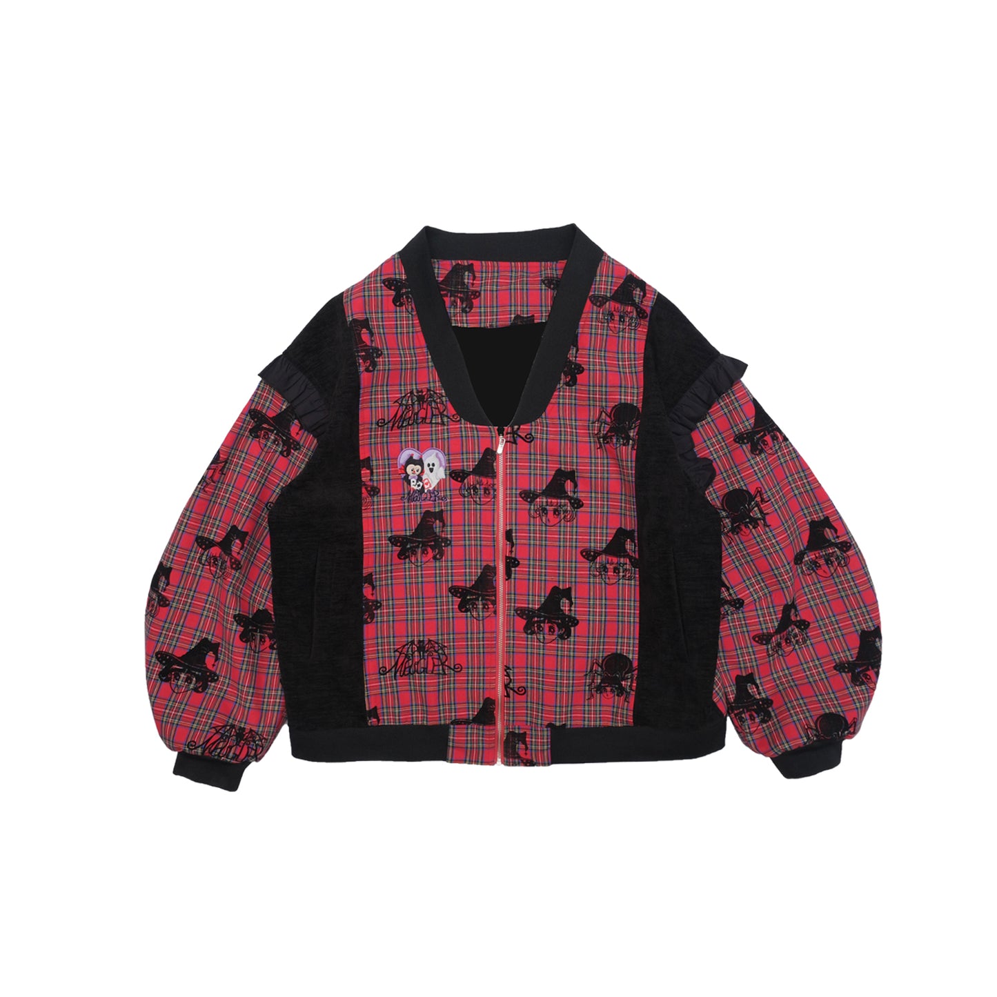 Meugler Outerwear Dark Spider Girl Coat Oversized Short Jacket jacket Meugler