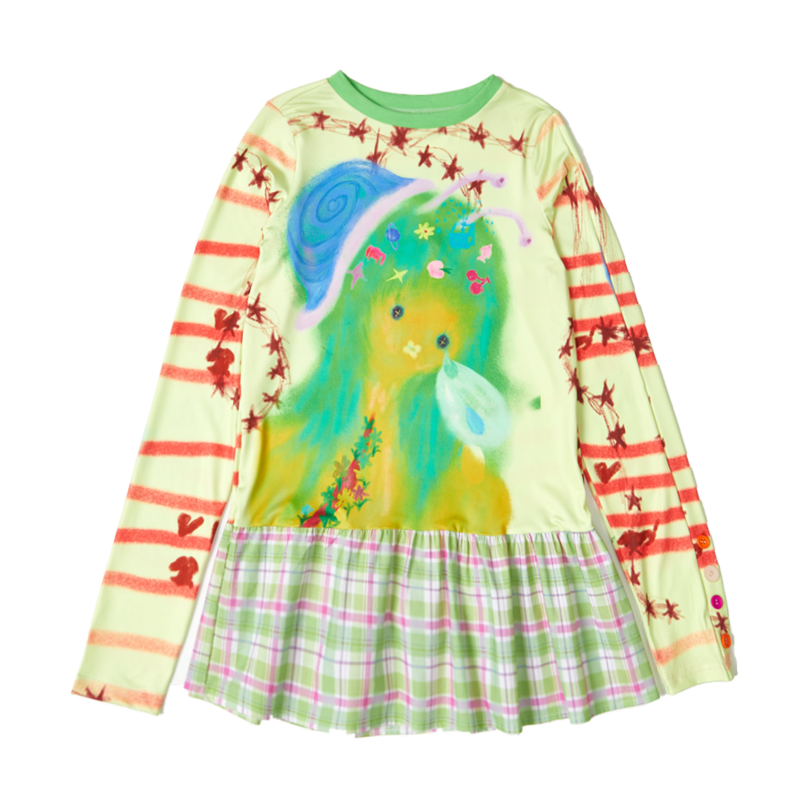 Harajuku Undershirt Colorful Dopamine Shirt Long Sleeve Top shirt Moon Meadow