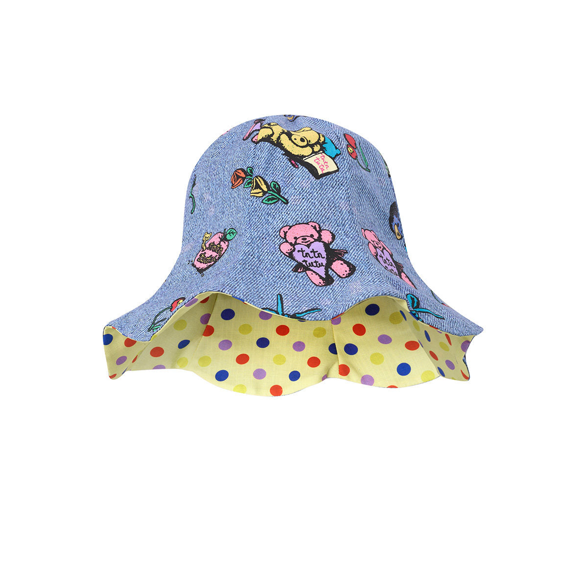 tntntutu - Blue Bear Reversible Sun Hat hat tntntutu