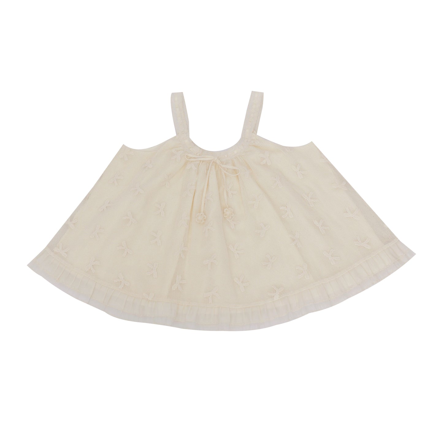 SemenCoicis - Lace Crochet Bow Camisole camisole SemenCoicis