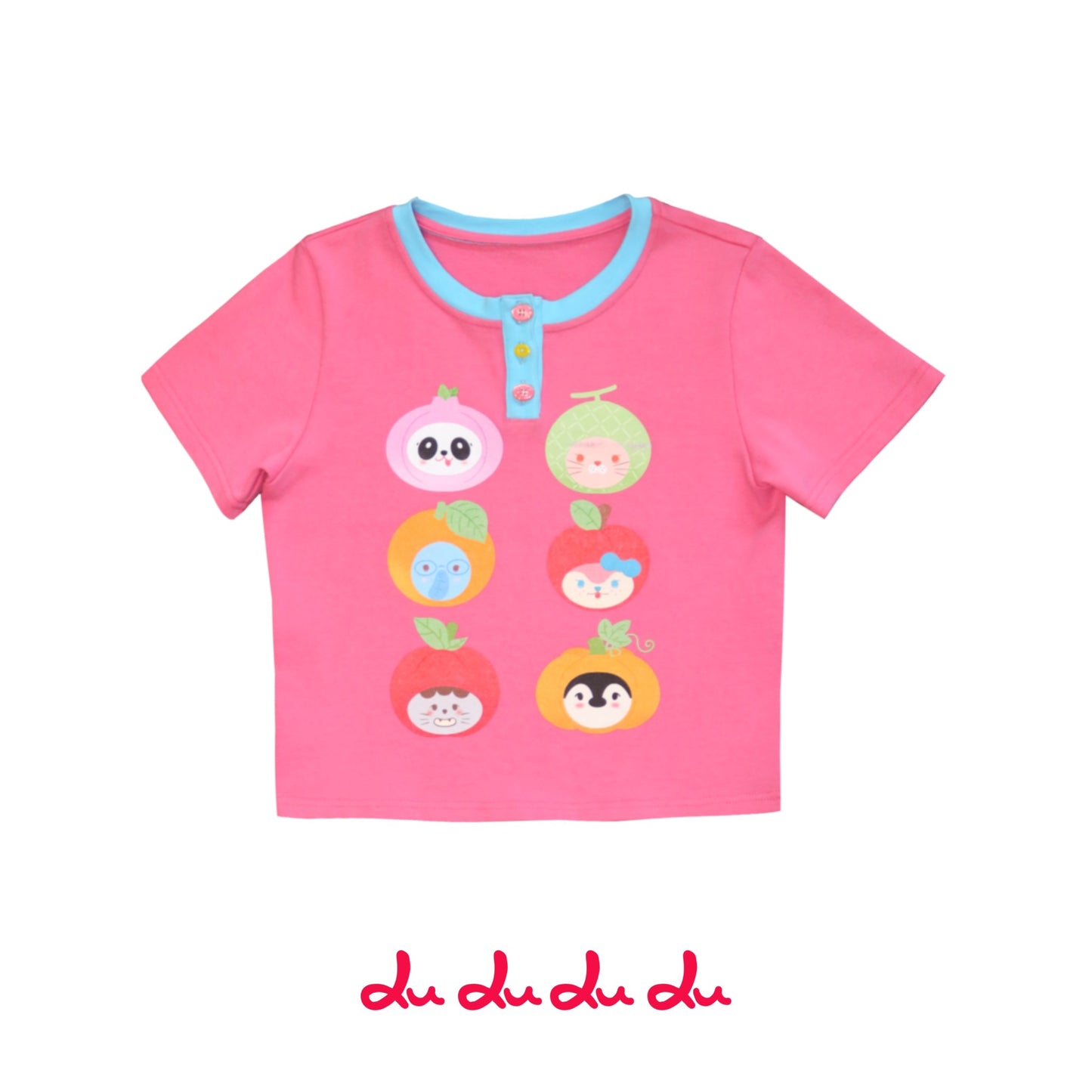 Decora Kei Colorblock Tee – Animal Mask Print tshirt LULULULU