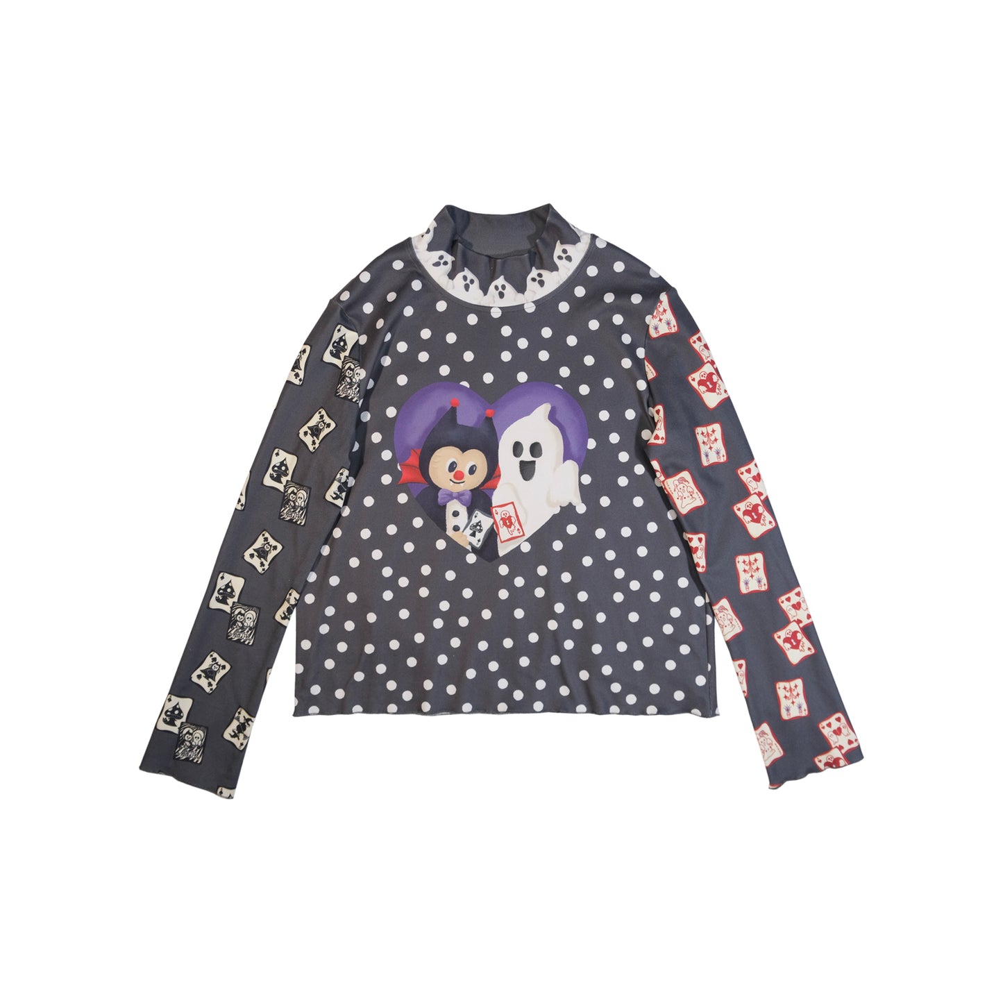 Meugler Base Shirt Ghost Playing Cards Shirt Long Sleeve Top shirt Meugler