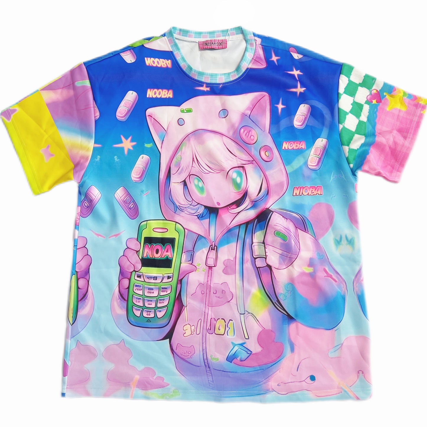 LEERROO Harajuku Cartoon T-Shirt | Oversized Graphic Tee tshirt Leerroo