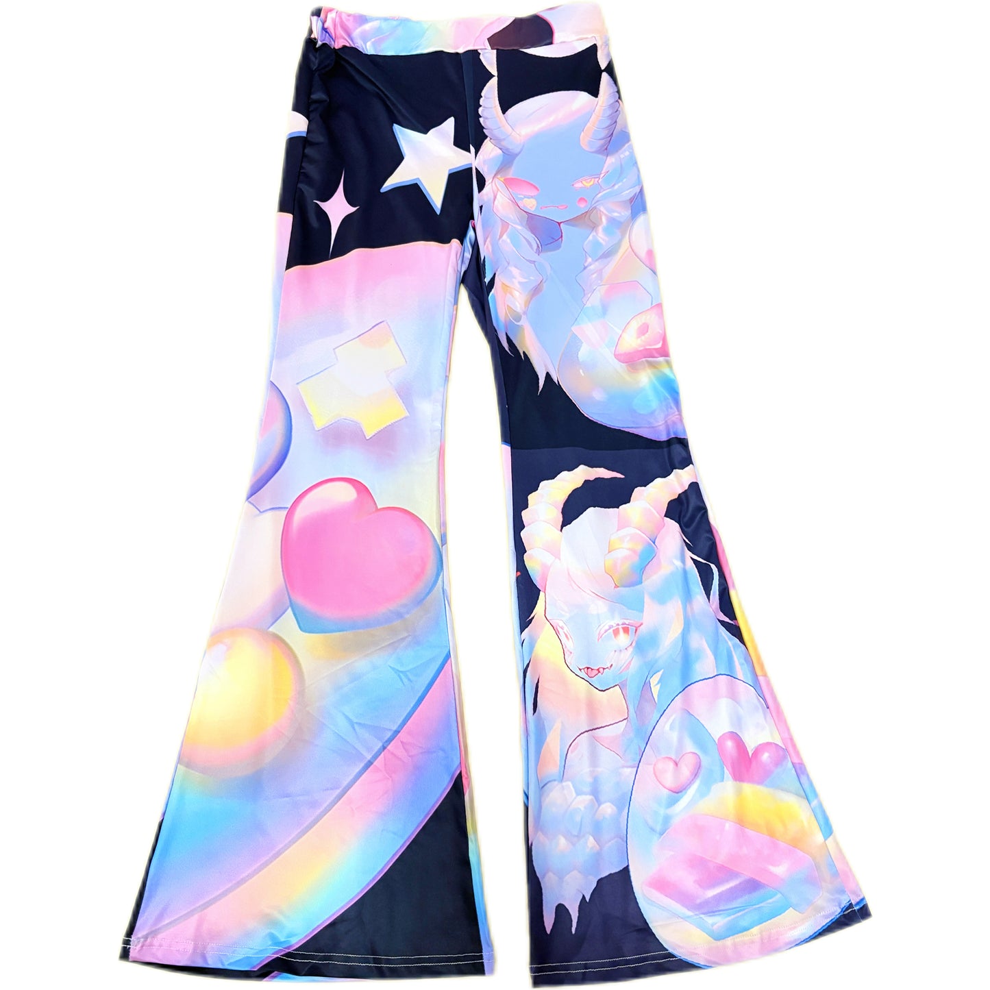 LEERROO Pants Dreamcore Retro Trousers Yoga Bell Bottom Pants pants Leerroo