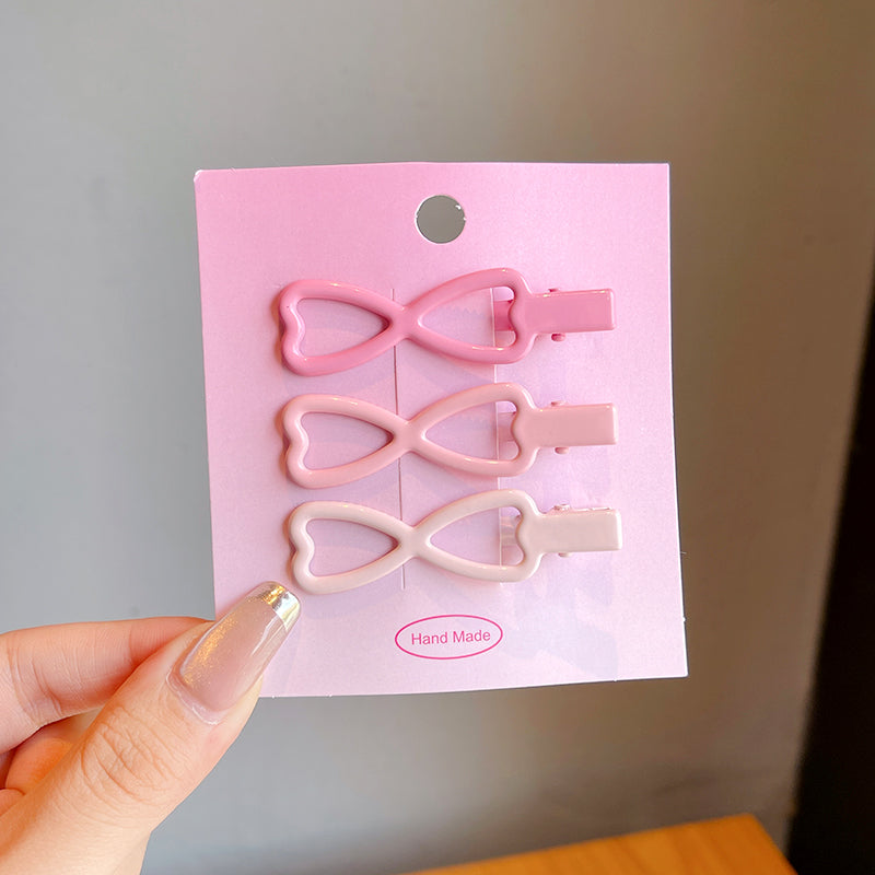 Decora Kei Hair Clip – Star & Heart Pink Acrylic hair clip duofeimao Heart 3pcs Set