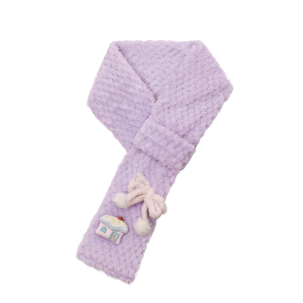 Nihon Kids - Kawaii House Plush Scarf scarf NIHON KIDS Purple