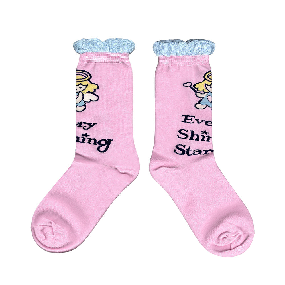 Harajuku Sock Pink Blue Sock Mid-Calf Sock Cute Original Sock sock tntntutu