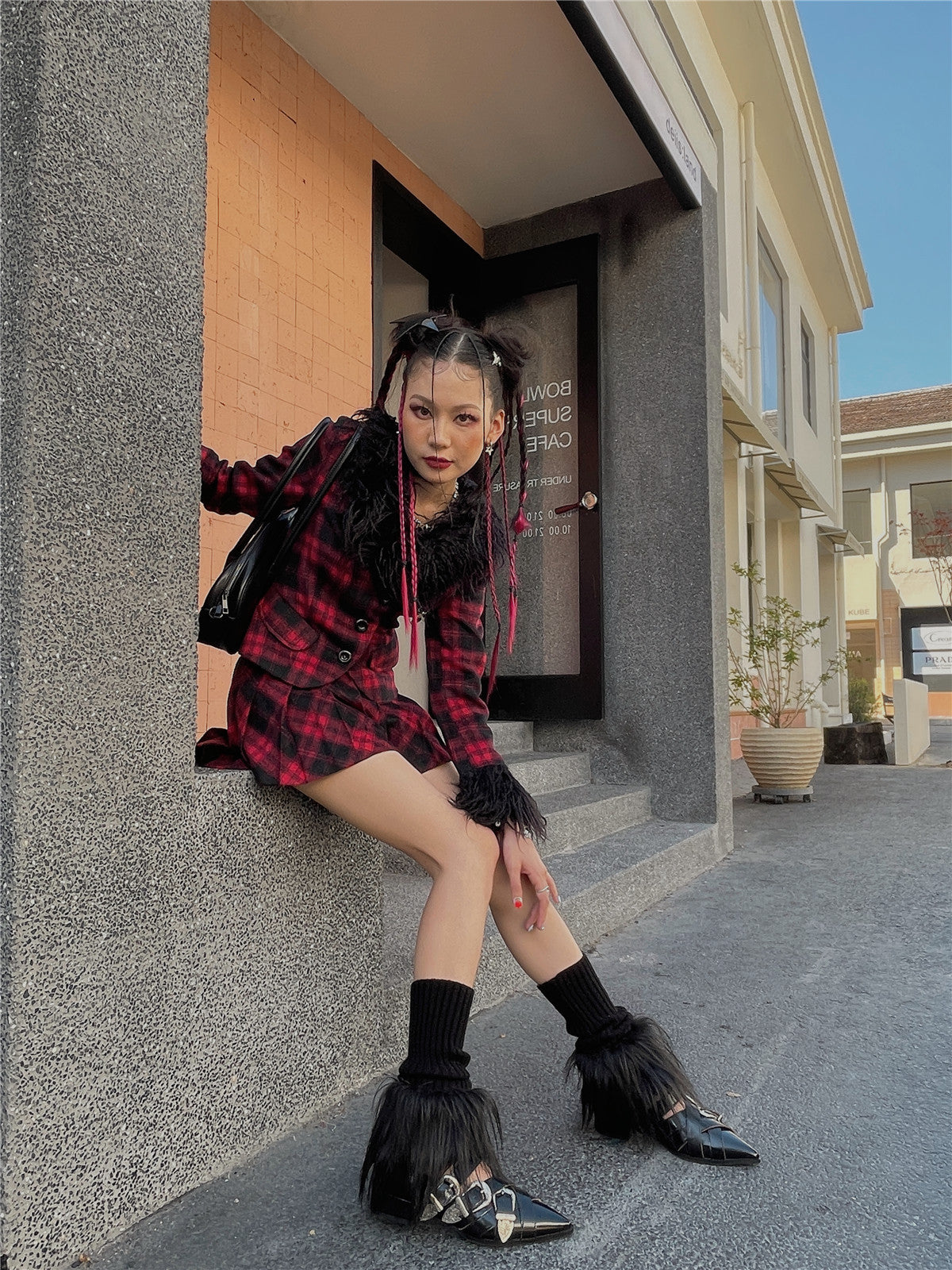 LET ME SEE Cute Leg Warmers | Fuzzy Knit Leg Warmers | Japanese Decora Style Shoe Covers